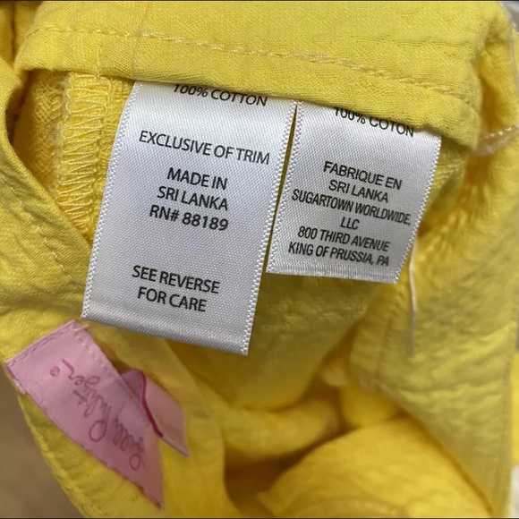 Lilly Pulitzer Liza Shorts NWT Size 8 Sunglow - Picture 6 of 7